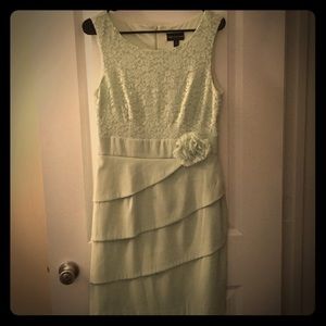 Classy green sheath dress